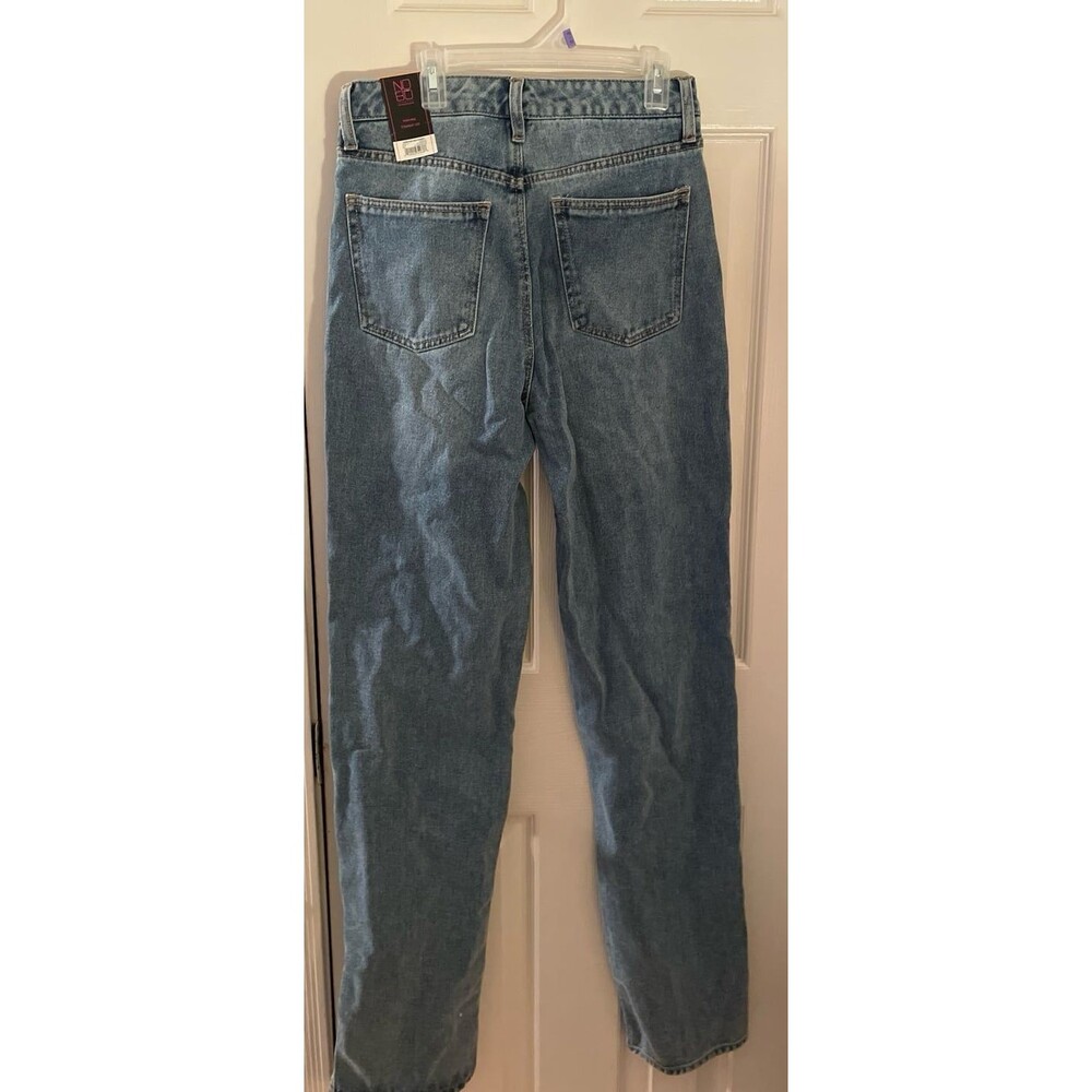 NoBo High Rise Straight Leg denim pants NWT size 7 - Picture 3 of 3